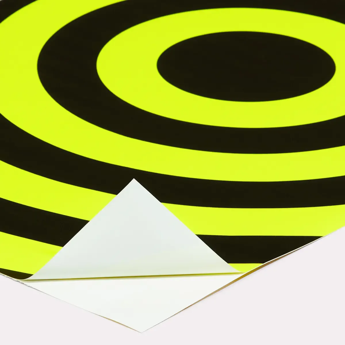 Fluorescerende stickers in geel, groen of rood
